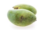 Green mango fruit Green mango fruit isolated on white background